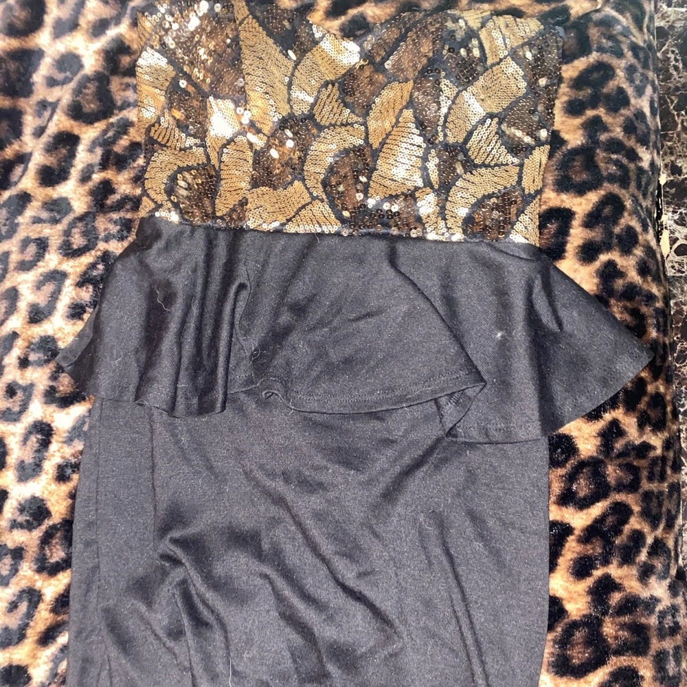 Gold Sequin Dress